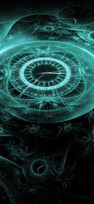 Fond d'écran iPhone Time Clock Digital Creative Illustration