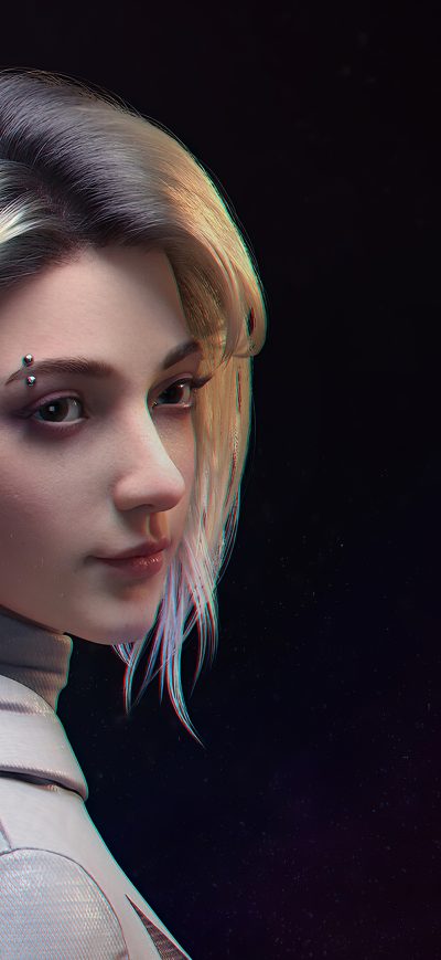 Fond d'écran iPhone Gwen Stacy Beautiful Cgi Art 4k