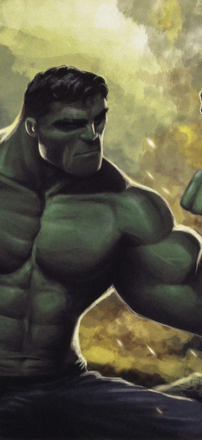 Fond d'écran iPhone Hulk Sketch Art