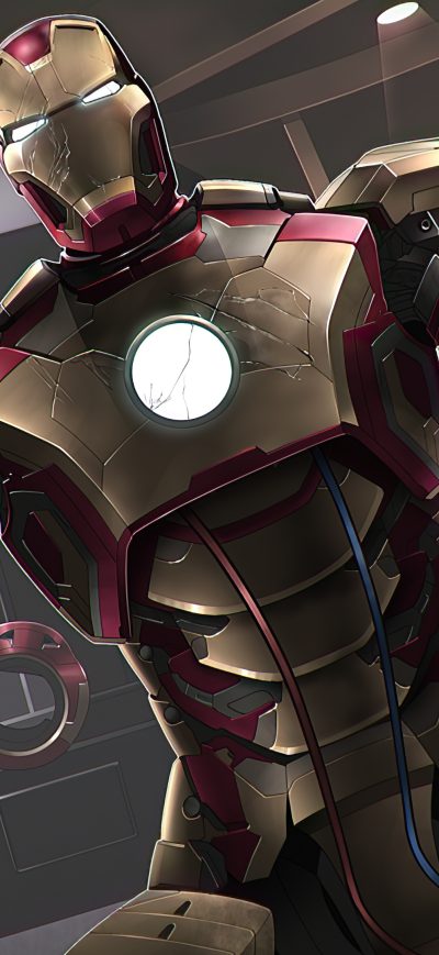 Fond d'écran iPhone Iron Man Arc Reactor 4k