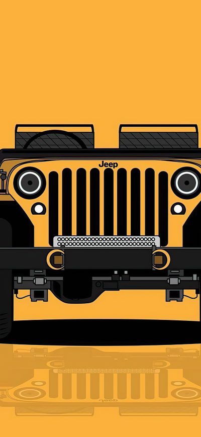Fond d'écran iPhone Jeep Minimal 5k