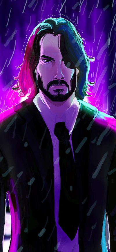 Fond d'écran John Wick4k Art sur iPhone