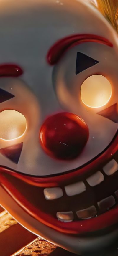 Fond d'écran iPhone Joker Laughing Mask 5k