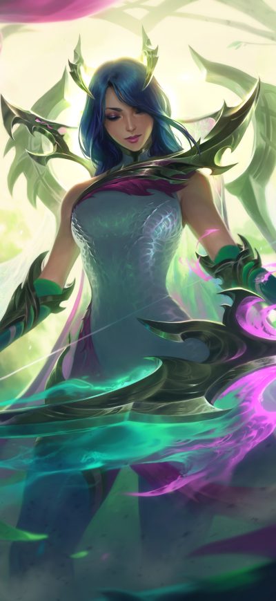 Fond d'écran iPhone Dragon Ashe League Of Legends 5k