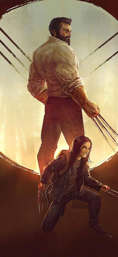 Fond d'écran iPhone Logan And X23 Artwork