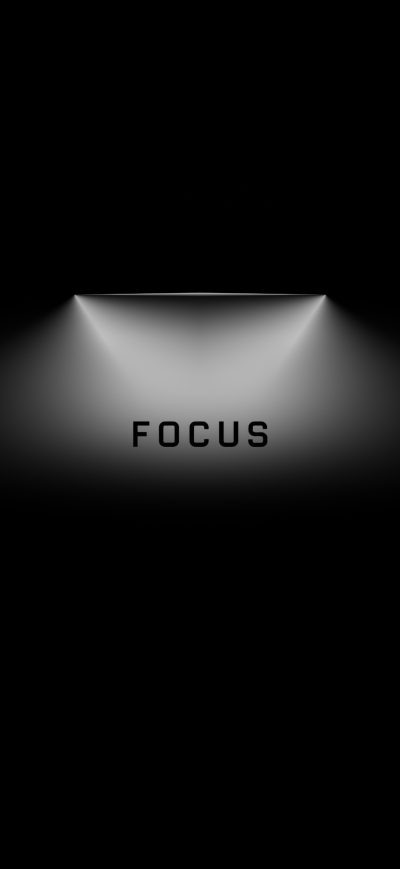 Fond d'écran iPhone Focus Black