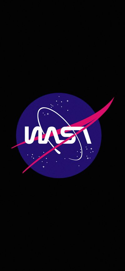 Fond d'écran iPhone Nasa Logo Minimal