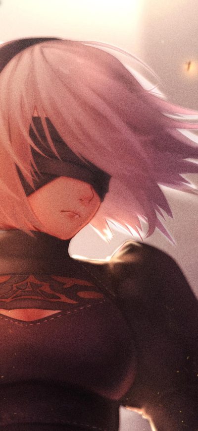 Fond d'écran iPhone 2b Nier Automata Digital Art