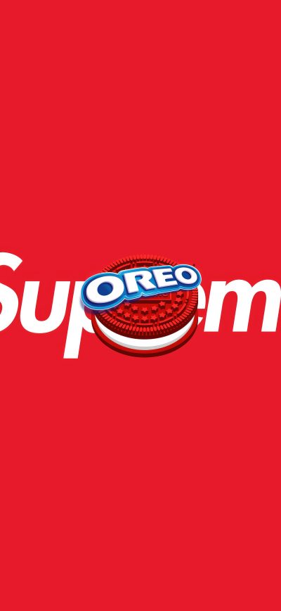 Fond d'écran iPhone Supreme Oreo 8k