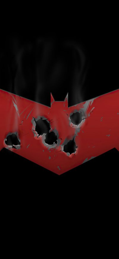 Fond d'écran iPhone Red Hood Vs Grifter Blood Money Logo 5k