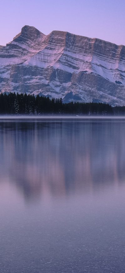 Fond d'écran iPhone Mountain Reflection Lake Body Of Water 4k