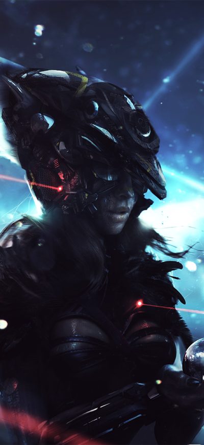 Fond d'écran iPhone Scifi Warrior Girl