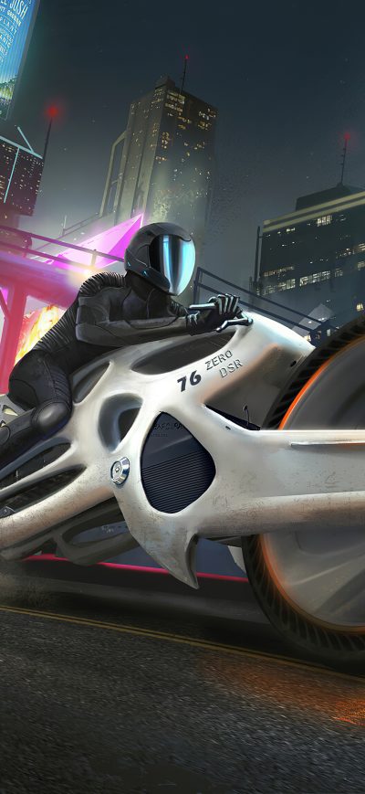 Fond d'écran Futuristic Motorcyle 4k sur iPhone