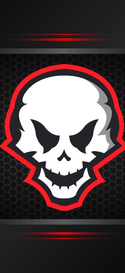 Fond d'écran iPhone Skull Minimal Art 4k