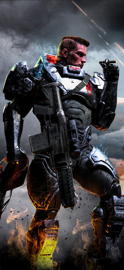 Fond d'écran iPhone Helldogds Scifi Badass Soldier