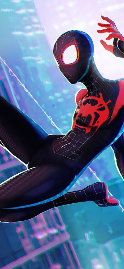Fond d'écran iPhone Spiderman Jump 4k Art