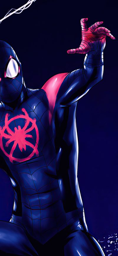 Fond d'écran iPhone Spider Man Miles 4k 2020 Artwork