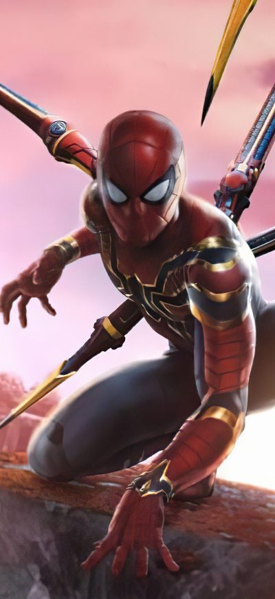 Fond d'écran iPhone Spiderman Iron Suit