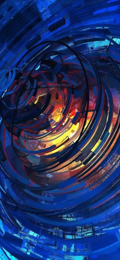 Fond d'écran iPhone Spiral Abstract Art 4k