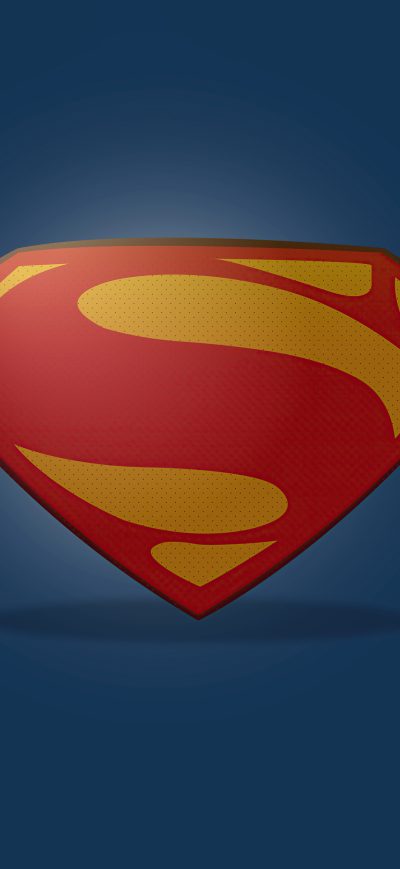 Fond d'écran iPhone Superman Clean Logo Minimal 5k