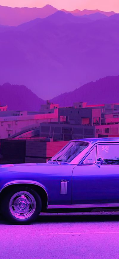 Fond d'écran iPhone Final Of Time Synthwave 5k