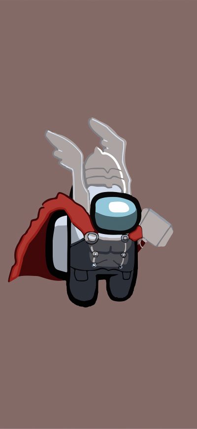 Fond d'écran iPhone Thor Among Us Minimal 5k