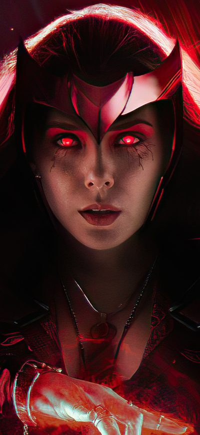 Fond d'écran iPhone Elizabeth Olsen As Scarlet Witch In Wanda Vision 4k