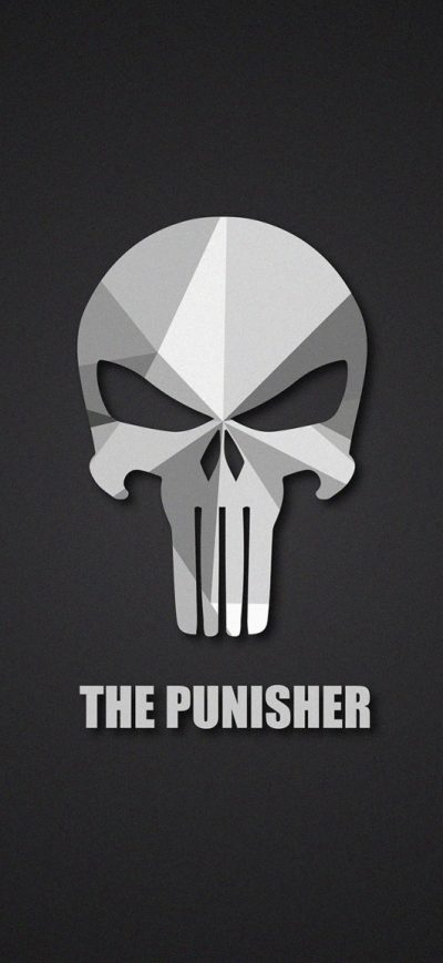 Fond d'écran iPhone The Punisher Material Logo
