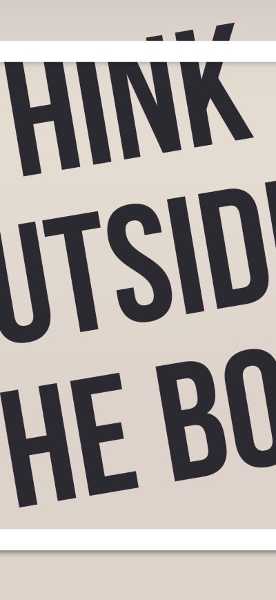 Fond d'écran iPhone Think Outside The Box