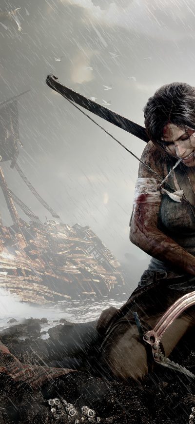 Fond d'écran Tomb Raider 4k 2017 Art sur iPhone