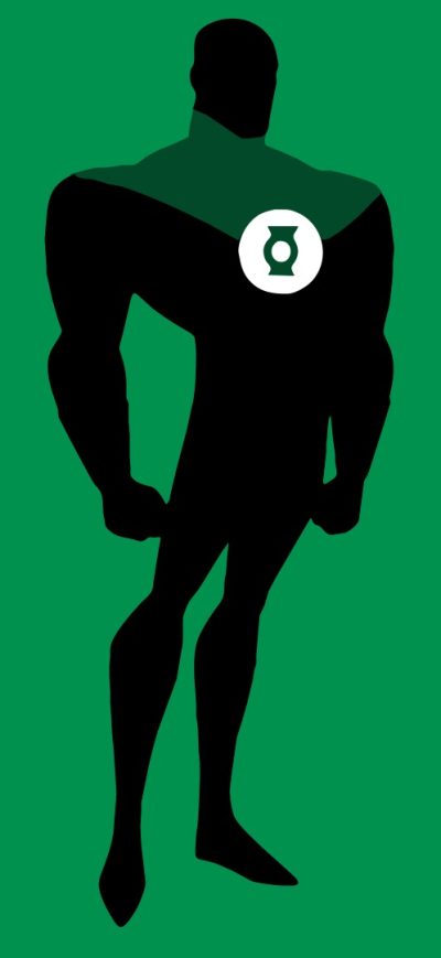 Fond d'écran iPhone Green Lantern Minimalism