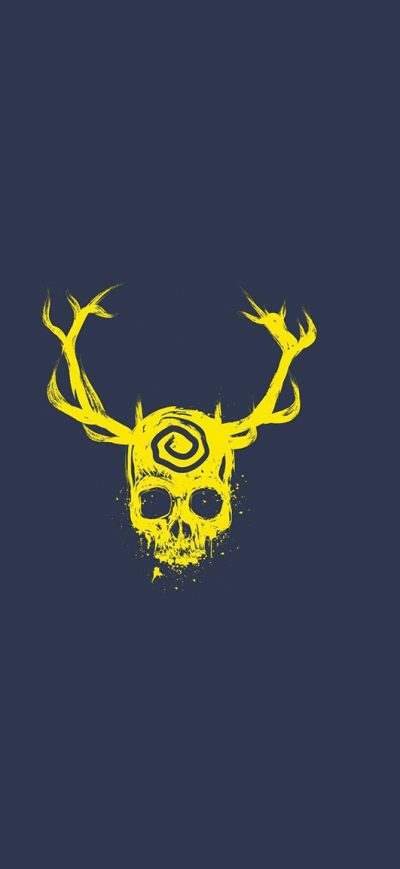 Fond d'écran iPhone Skull Minimalist