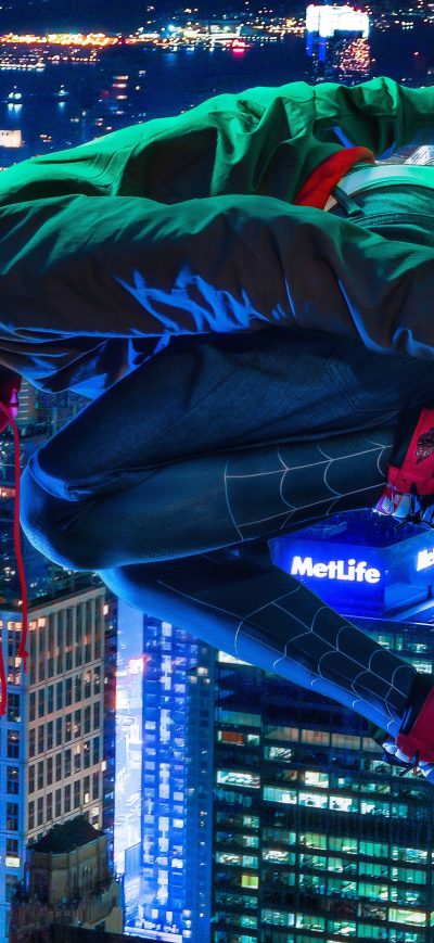 Fond d'écran iPhone Miles Morales Spiderman Cosplay