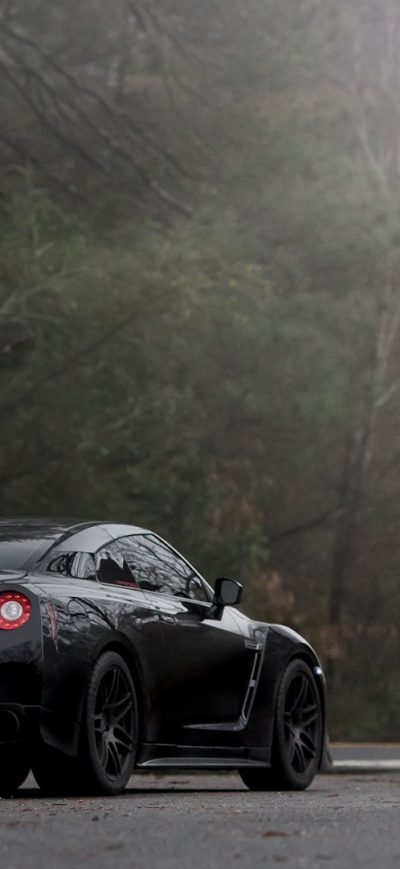 Fond d'écran iPhone Nissan GTR Black Road