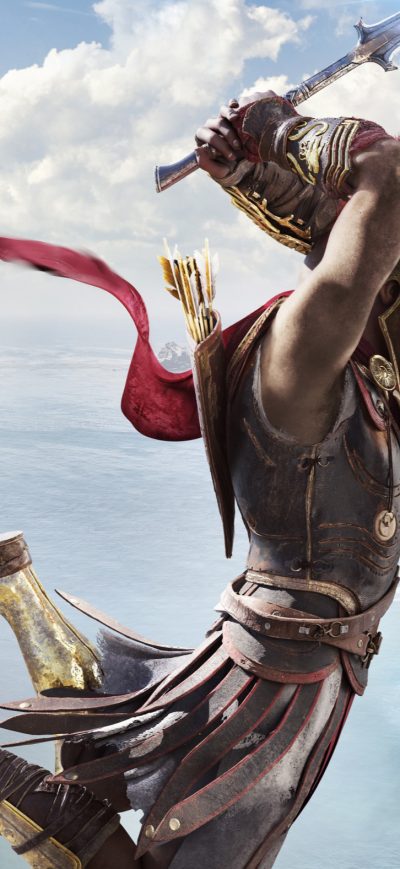 Fond d'écran iPhone Assassins Creed Odyssey PS4 Pro E3 2018