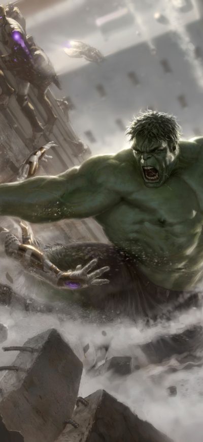 Fond d'écran iPhone Hulk Avengers Concept Art