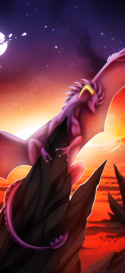 Fond d'écran iPhone Dragon Eruption