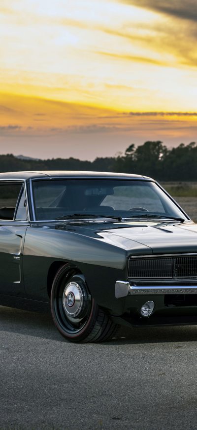 Fond d'écran iPhone 1969 Ringbrothers Dodge Charger Defector Front View