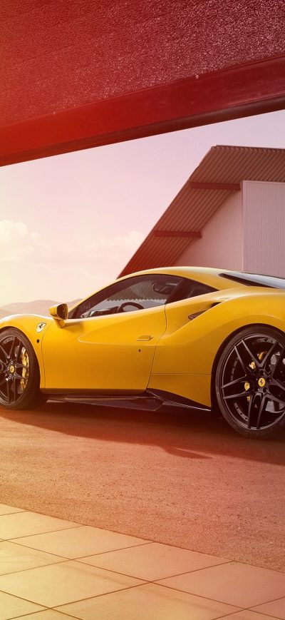 Fond d'écran iPhone 2016 Novitec Rosso Ferrari 488 GTB