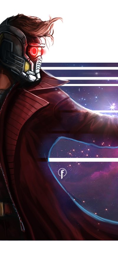 Fond d'écran iPhone Star Lord Artwork 8k