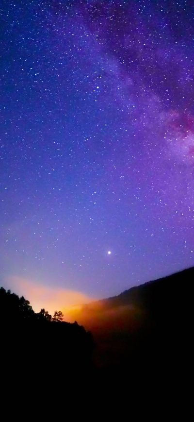 Fond d'écran iPhone Milkyway Over Mountains 5k