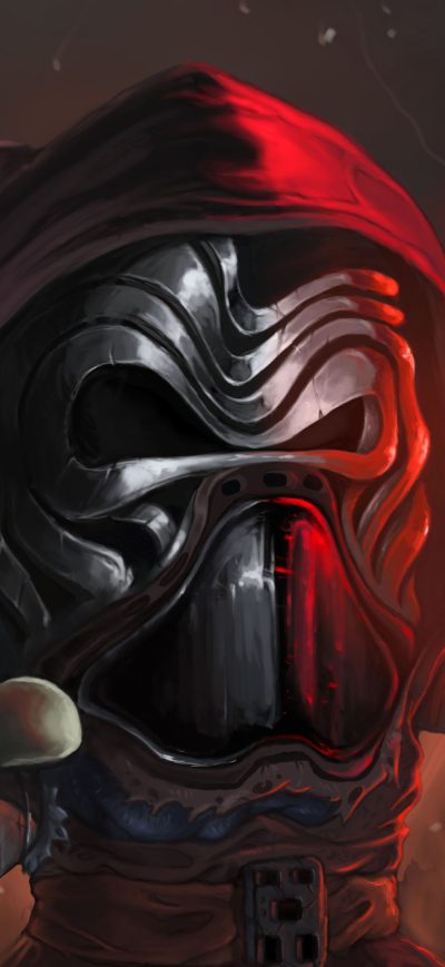 Fond d'écran iPhone Kylo Ren Cartoon Art