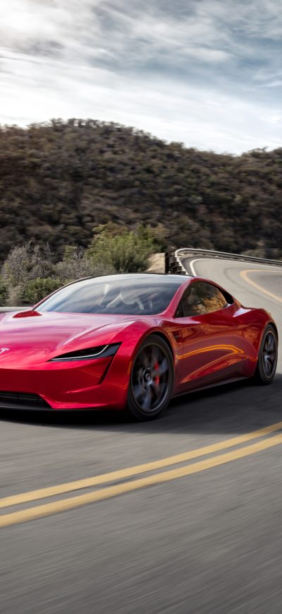 Fond d'écran iPhone Tesla Roadster Fastest Electric Car