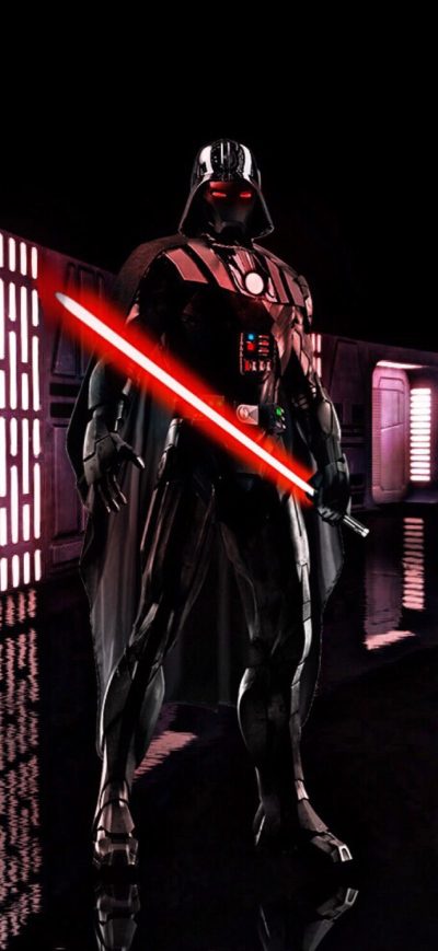 Fond d'écran iPhone Iron Vader Lightsaber