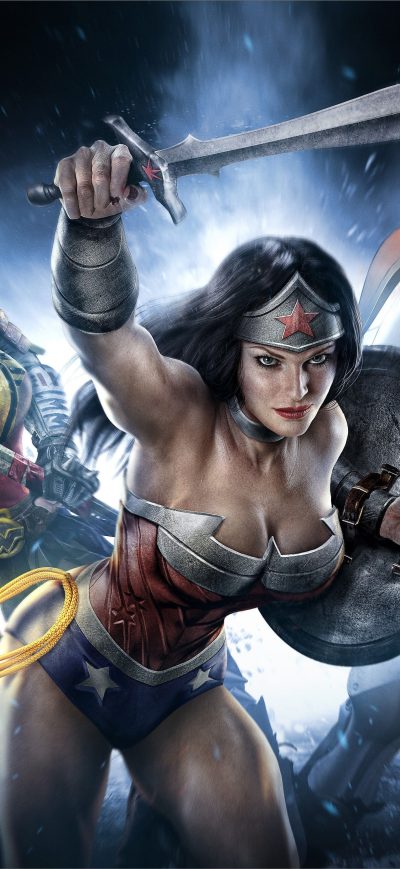 Fond d'écran iPhone Wonder Woman Infinite Crisis