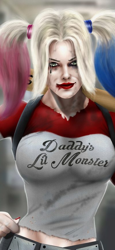 Fond d'écran Harley Quinn 10k sur iPhone
