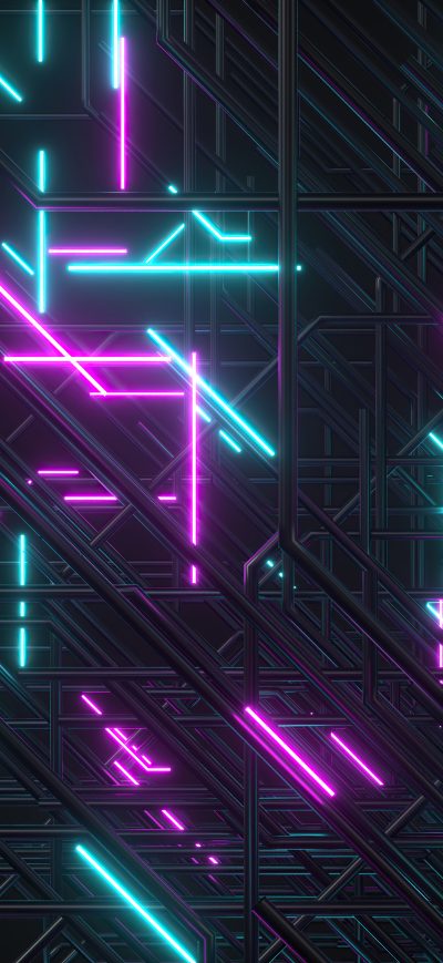 Fond d'écran iPhone Neon Lights Abstract 8k