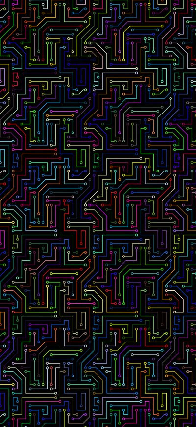 Fond d'écran iPhone Circuit Abstract 4k