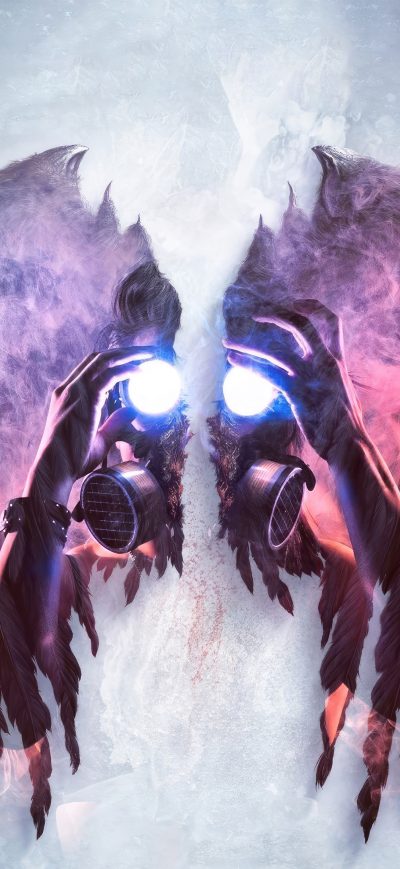 Fond d'écran iPhone Mask Angel Manipulation 4k