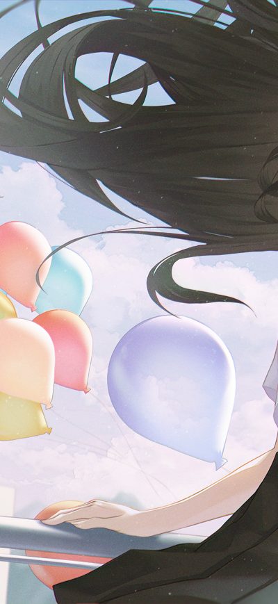 Fond d'écran iPhone Anime Girl School Hands In Hair
